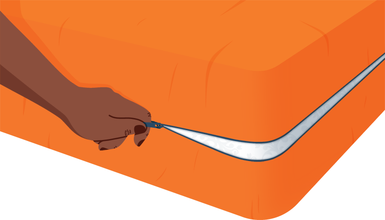 Illustration of a Mattress Encasement