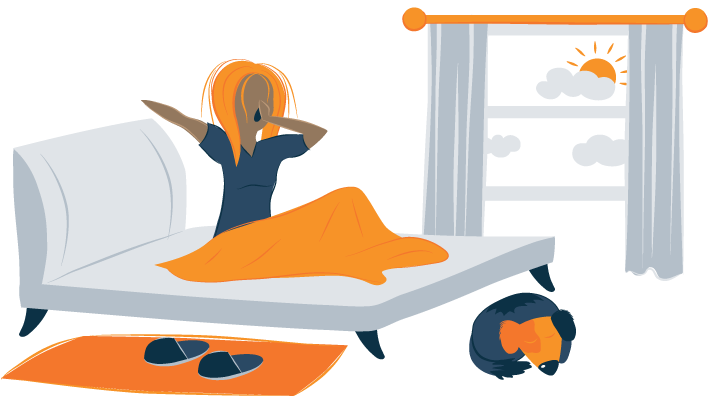 Waking Up Rested Illustration Waking Up Rested Illustration