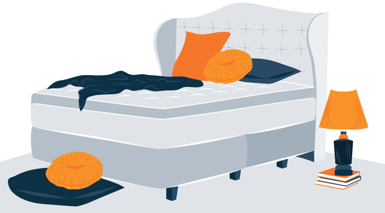 Illusrtation of a Luxury Looking Bed Illusrtation of a Luxury Looking Bed