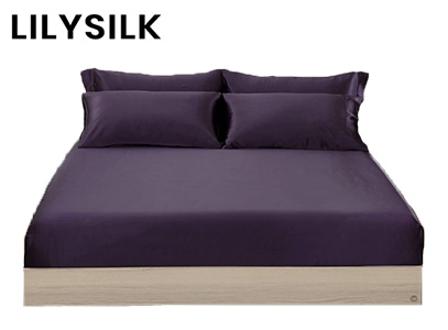LilySilk 4Pcs Silk Bedding Sheets Flat product image