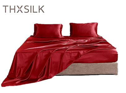 Product image of Thxsilk red sheets