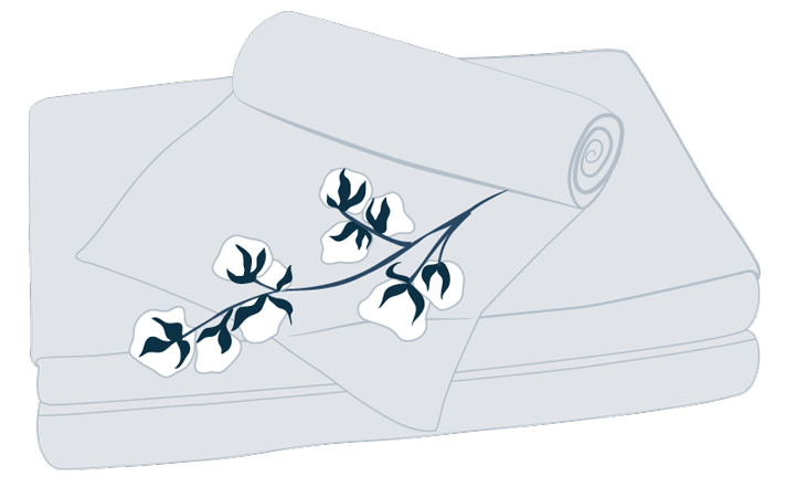 illustration of cotton sheets illustration of cotton sheets