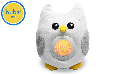 Bubzi Co Baby Toys Owl White Noise Sound Machine, Toddler Sleep Aid Night Light product image