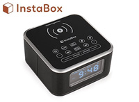 InstaBox W33 Bluetooth Dual Alarm Clock with Wireless Charging product image small