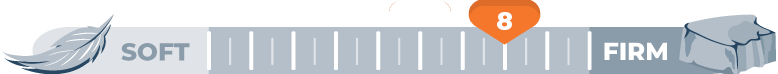Firmness scale of the Sweet ZZZ’s Nature’s Novel Mattress