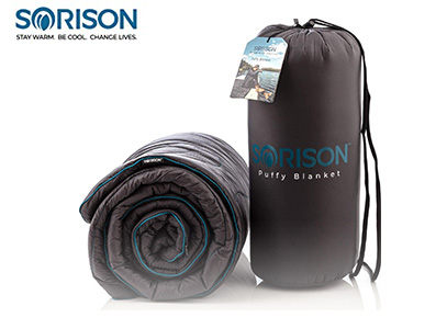 Product image of SORISON Large, Ultra Warm, Puffy Camping Blanket, Hammock Top Quilt and Stadium Blanket for Cold Weather