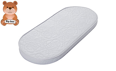 Big Oshi Waterproof Oval Baby Bassinet Mattress product image small