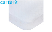 Carters Waterproof Fitted Quilted Crib and Toddler Protective Mattress Pad Cover product image small