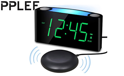 Vibrating Loud Alarm Clock with Bed Shaker for Heavy Sleepers product image