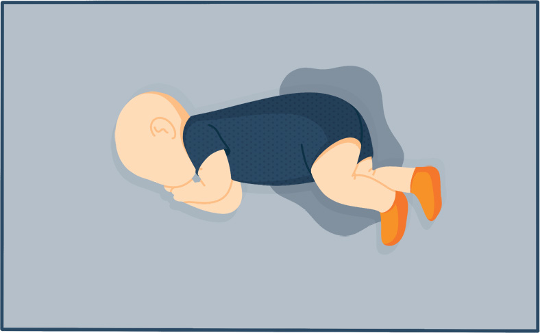 Illustration of a Urin Stain on a Crib Mattress
