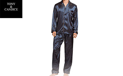 product image of TONY & CANDICE Men's Classic Satin Pajama 