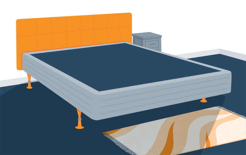 Illustration of a Box Spring Bed