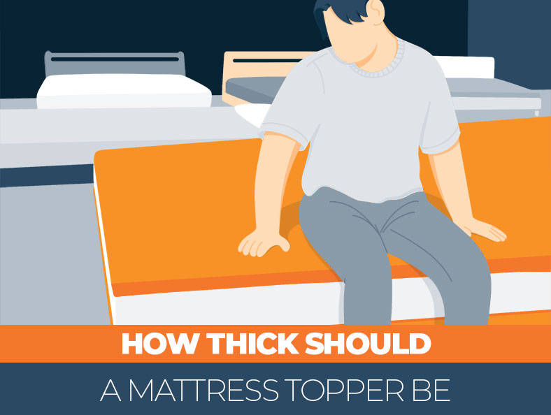 How thick should a topper for a mattress be