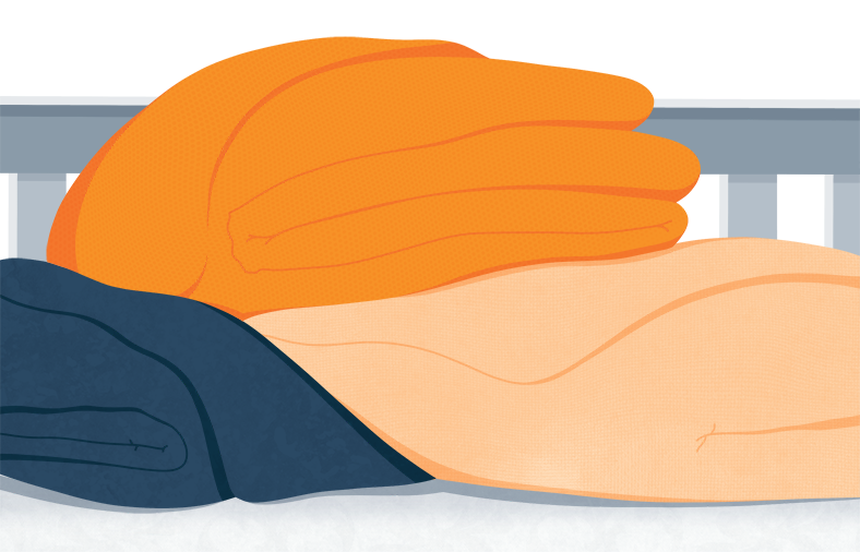 Illustration of a Bunch of Comforters on a Bed Illustration of a Bunch of Comforters on a Bed