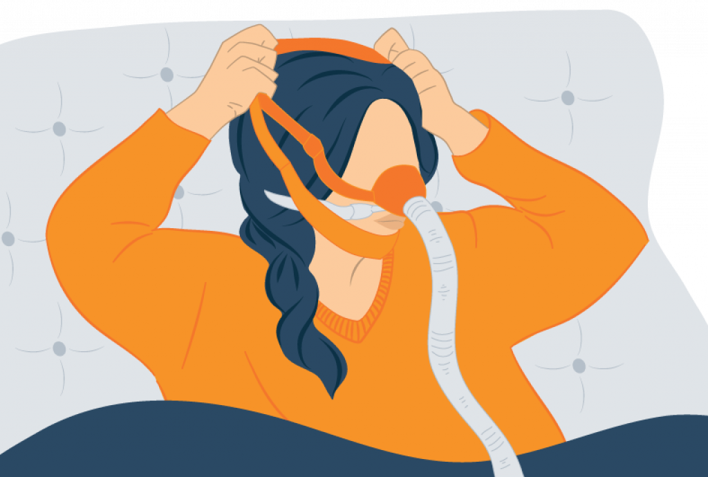 Sleeping with a CPAP