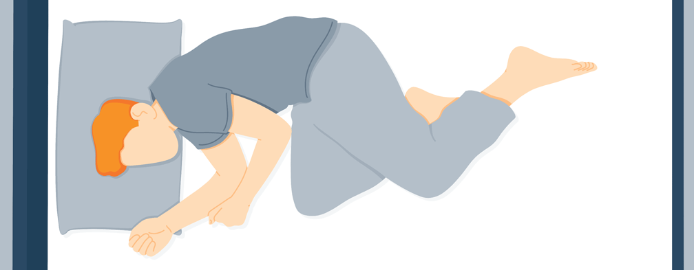 Animated Image of a Man Suffering from A Restless Leg Syndrome