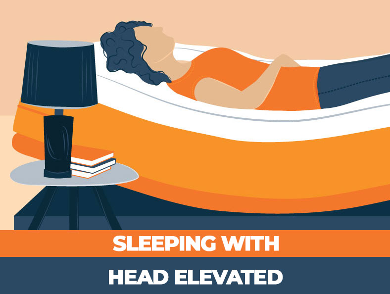 pros and cons of sleeping with head elevated