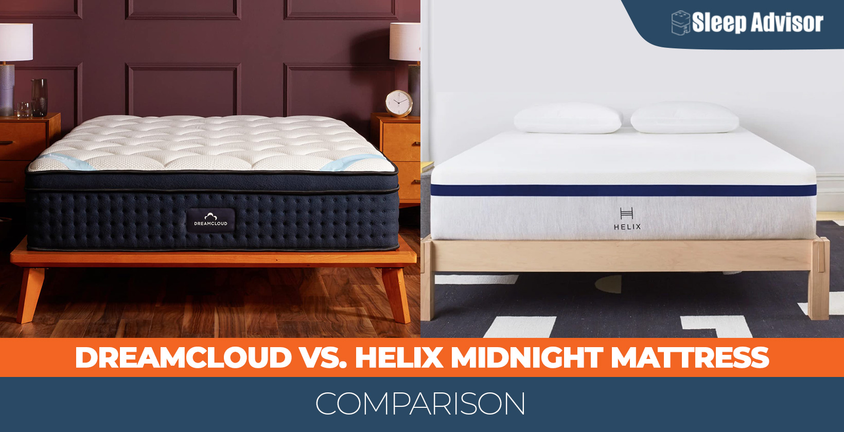 DreamCloud vs. Helix Midnight Mattress Comparison for 2025
