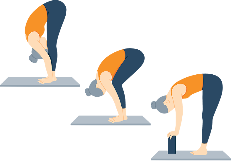Illustration of a Person in an Uttanasana Pose
