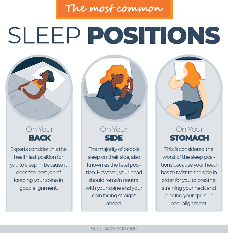 Infographic Most Common Sleep Positions