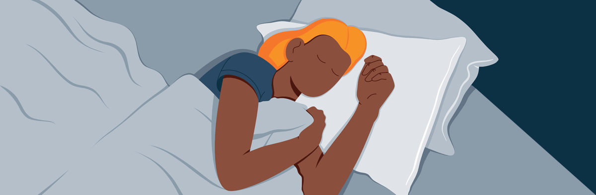 Animated Image of a Person Struggling from Exploding Head Syndrome