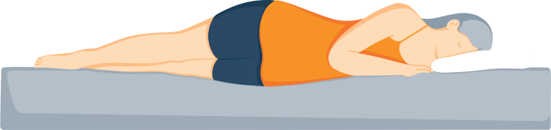 Illustration of a Woman Sleeping on a Soft Mattress Illustration of a Woman Sleeping on a Soft Mattress