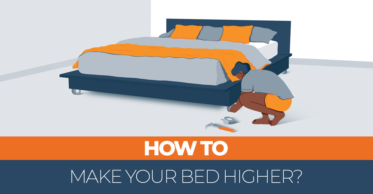 How To Elevate Your Platform Bed, How To Raise Bed Frame For Acid Reflux