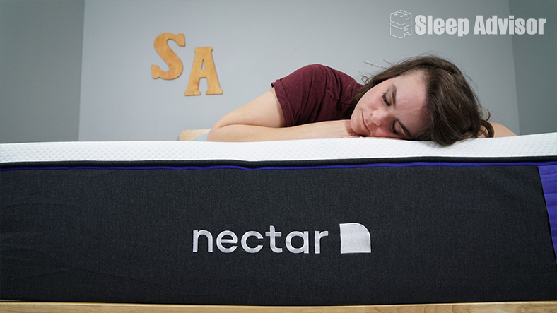 Emma Sleeping on Stomach on Nectar Premier Mattress Emma Sleeping on Stomach on Nectar Premier Mattress