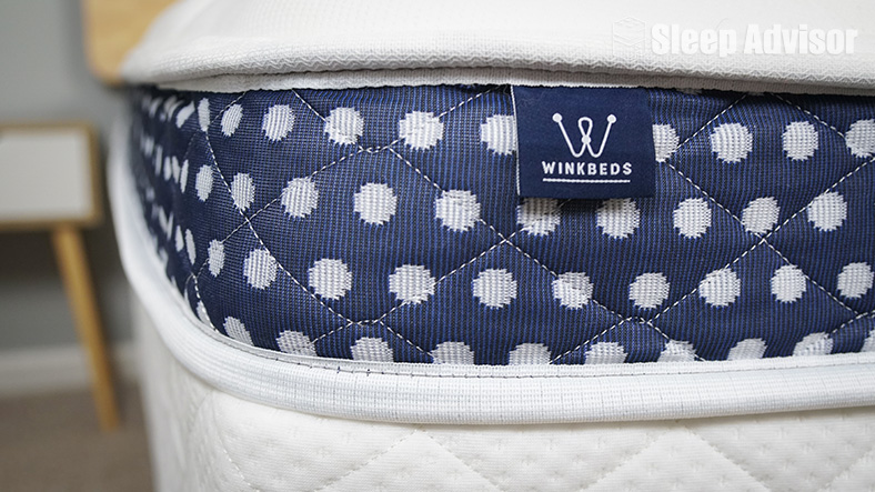 Image of WinkBeds Plus Mattress Brand Label Image of WinkBeds Plus Mattress Brand Label