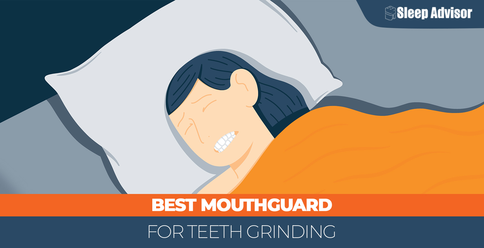 Image showing a woman sleeping with a stiff jaw 1640x840px
