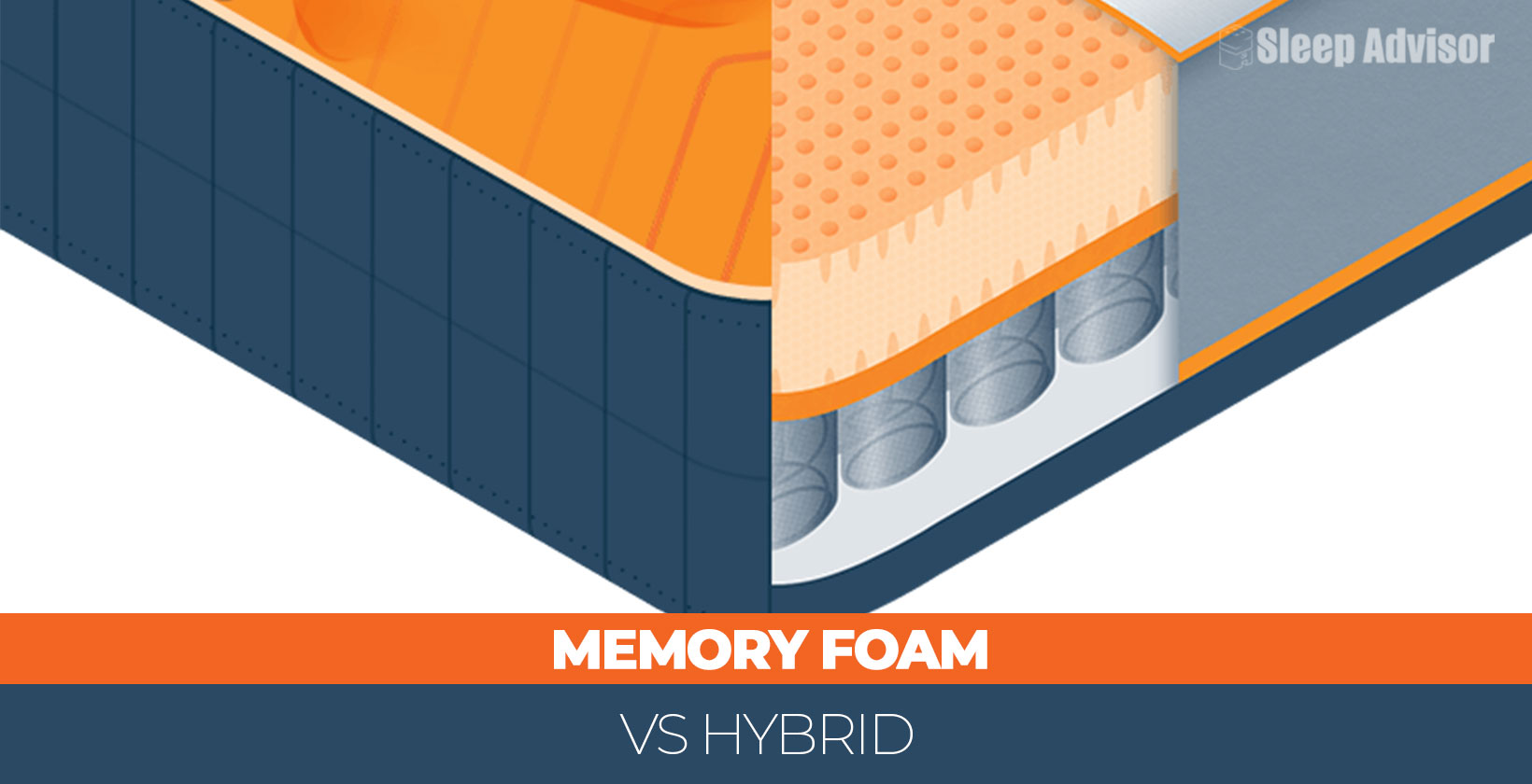Memory foam vs. hybrid: Side-by-side comparison