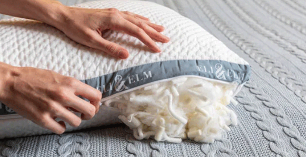 Eli & Elm Side Sleeper Pillow Review 3 construction of eli and elm pillow