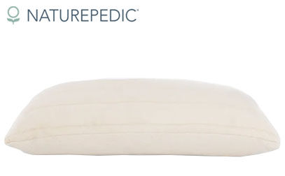 naturepedic organic 2 in 1 adjustable shredded latex pillow