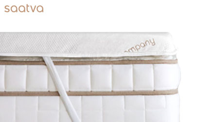 product image of saatva mattress topper latex