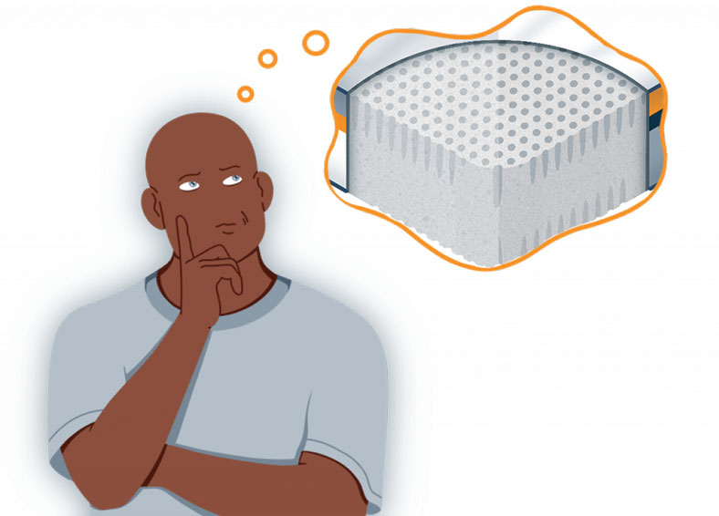 Illustration-of-a-Man-Thinking-About-Dunlop-or-Talalay-Latex Illustration of a Man Thinking About Dunlop or Talalay Latex
