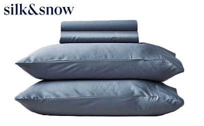 Slik and Snow Egyptian cotton Bed Sheets