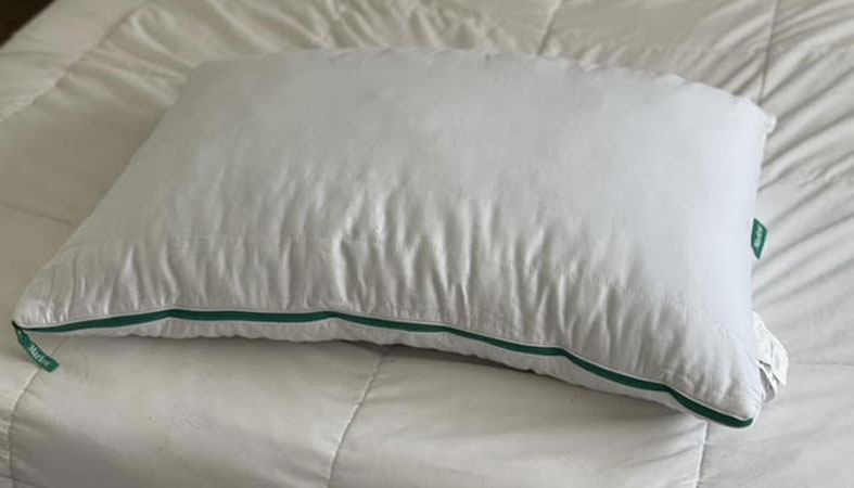 brooklinen marlow pillow on the bed
