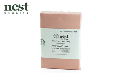 nest kids eucalyptus tencel luxury sheet set