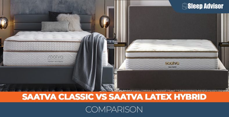 Saatva Classic vs. Saatva Latex Hybrid Comparison for 2024