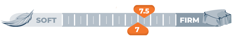 Our Helix Plus vs. Big Fig Comparison for 2025 4 Mattress Firmness Scale for 7 and 7.5