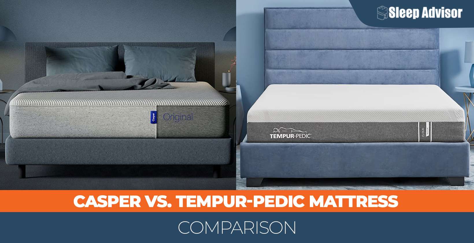 Casper versus Tempur-Pedic Compared mattresses