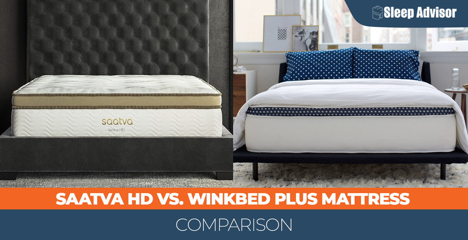 Our comparison for Saatva HD versus Winkbed Plus mattress