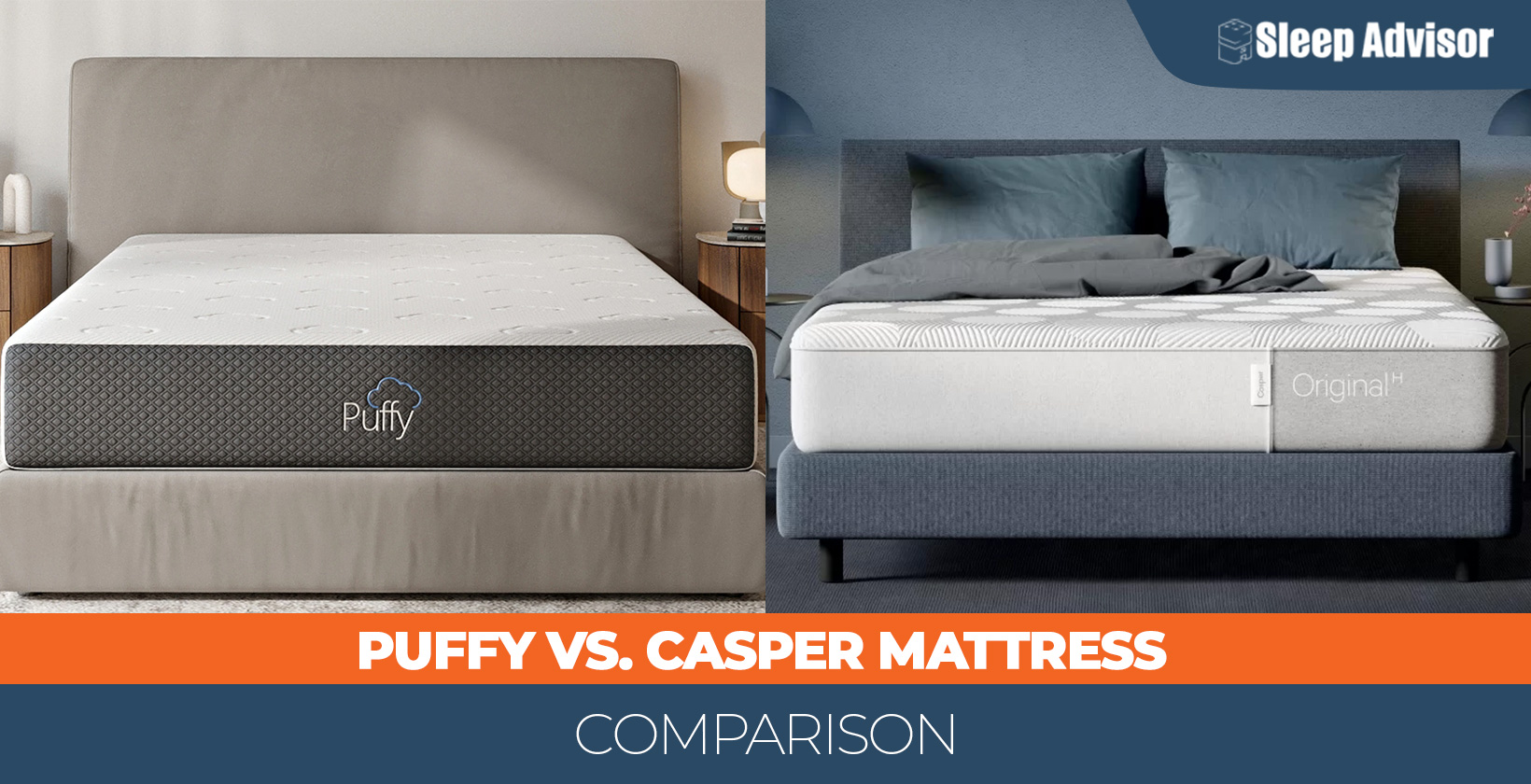 Puffy versus Casper mattress comparison