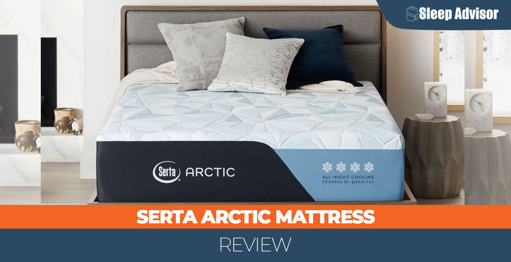 Serta Arctic Cooling Sheet Set - Full | White