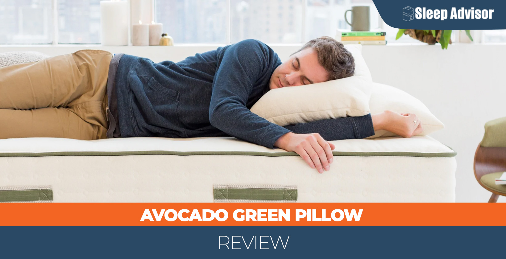 Avocado Green Pillow in depth