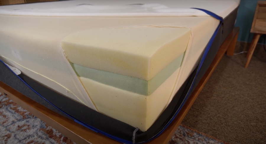 Testing the layers and construction of the nectar mattress