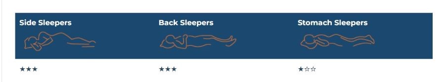 Pillow Sleep Position Ratings Pillow Sleep Position Ratings