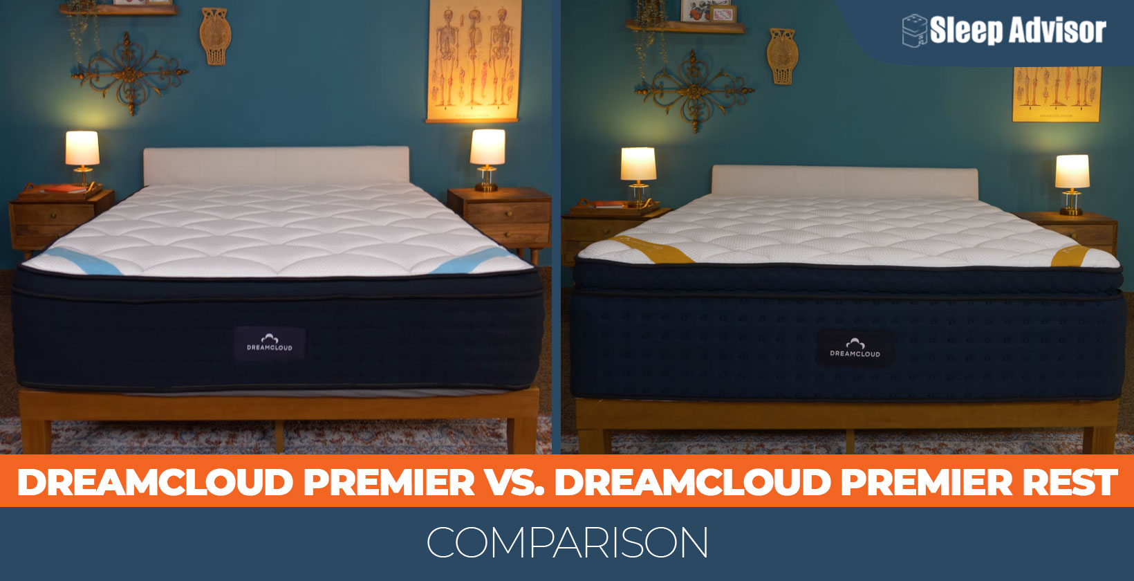 DreamCloud Premier vs. DreamCloud Premier Rest Comparison 1640x840px