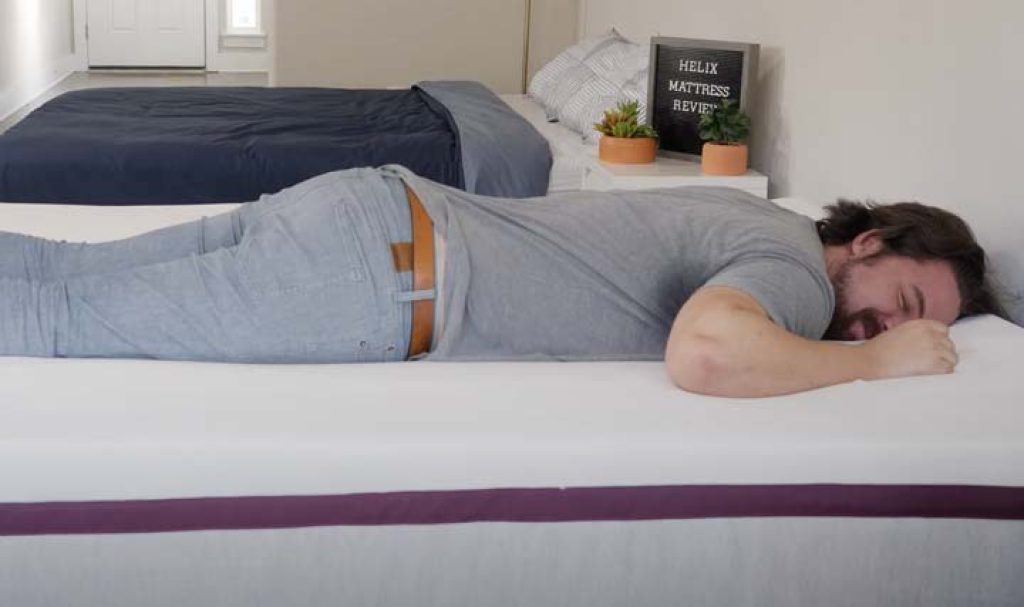 Helix Dusk Mattress Testing