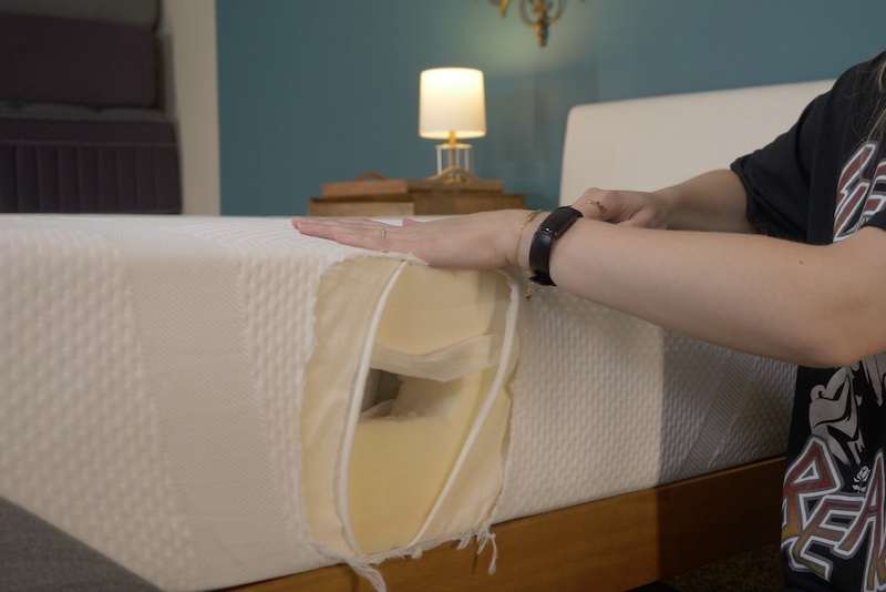 Memory Foam mattress interior, tested by Julia Forbes
